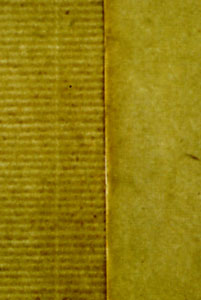 Sheets of Laid and Wove paper side by side